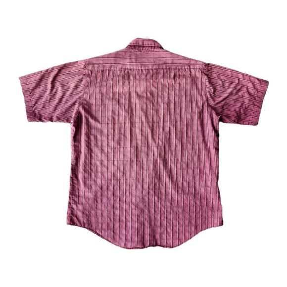 Vtg 90s Eclectic Button Down‎ Shirt Mens L Grandpa Style Retro Trucker Long Haul - Picture 2 of 11